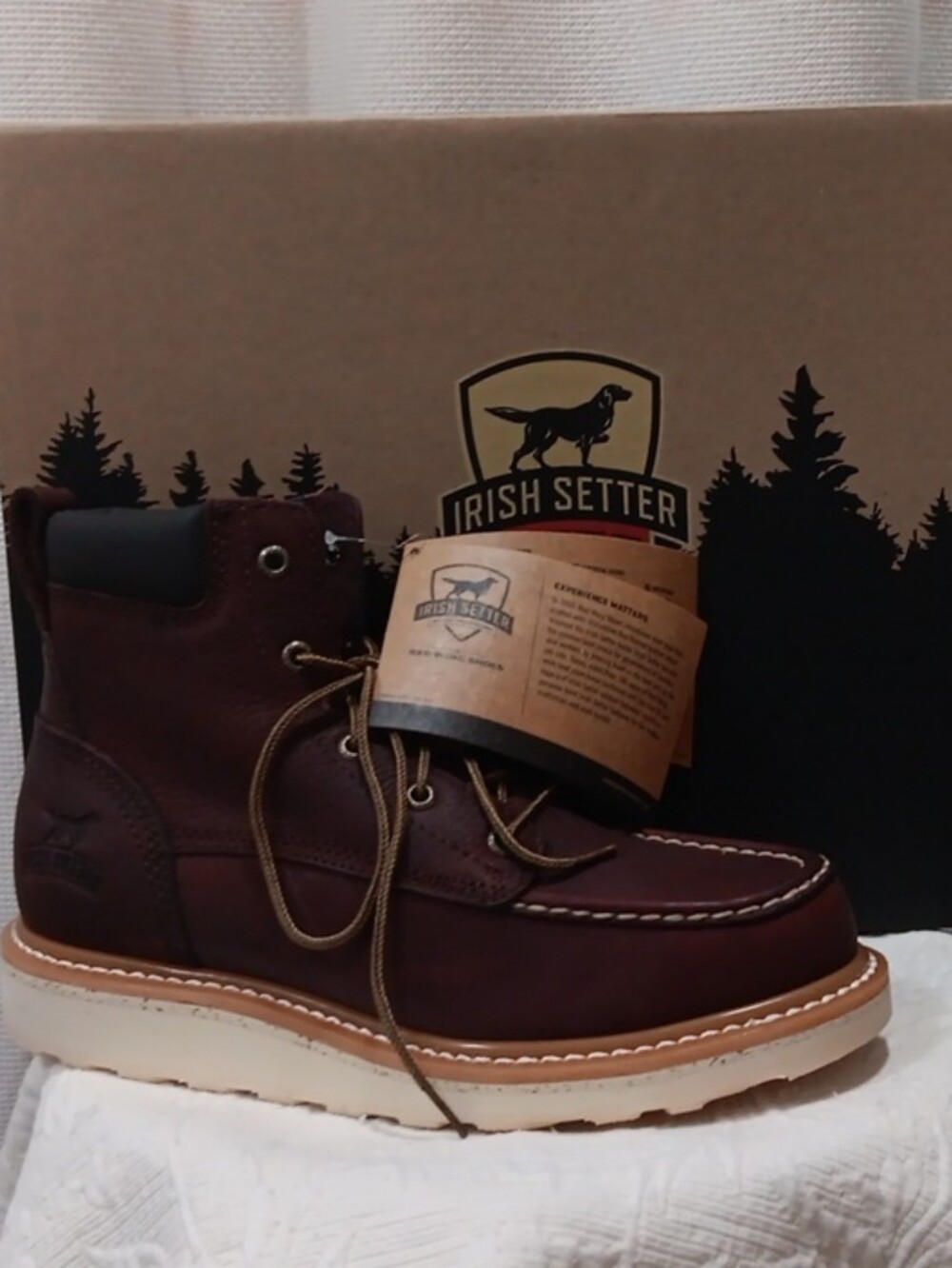 NIB Red Wing Irish Setter Ashby (83605) Work Boot Brown 8.5M